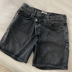 Agolde dark grey denim shorts great condition, size 27